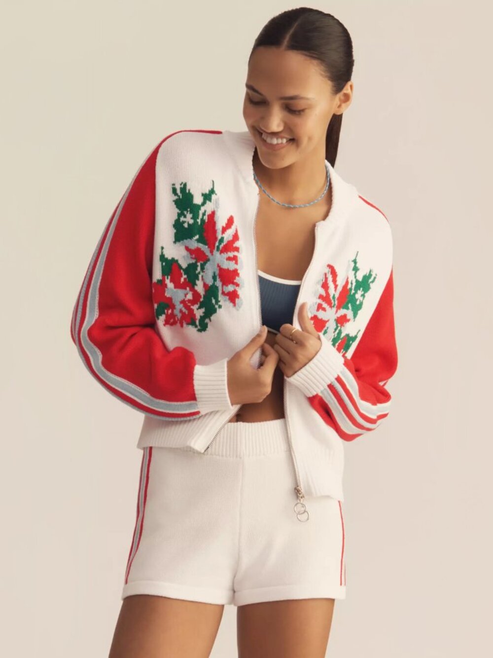 ANTHROPOLOGIE | 100% Cotton Sports Club Jacquard Jacket | NWT